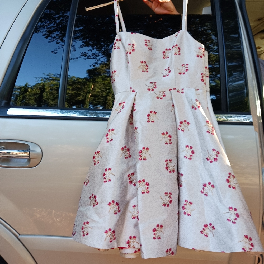 Dress with red flowers
